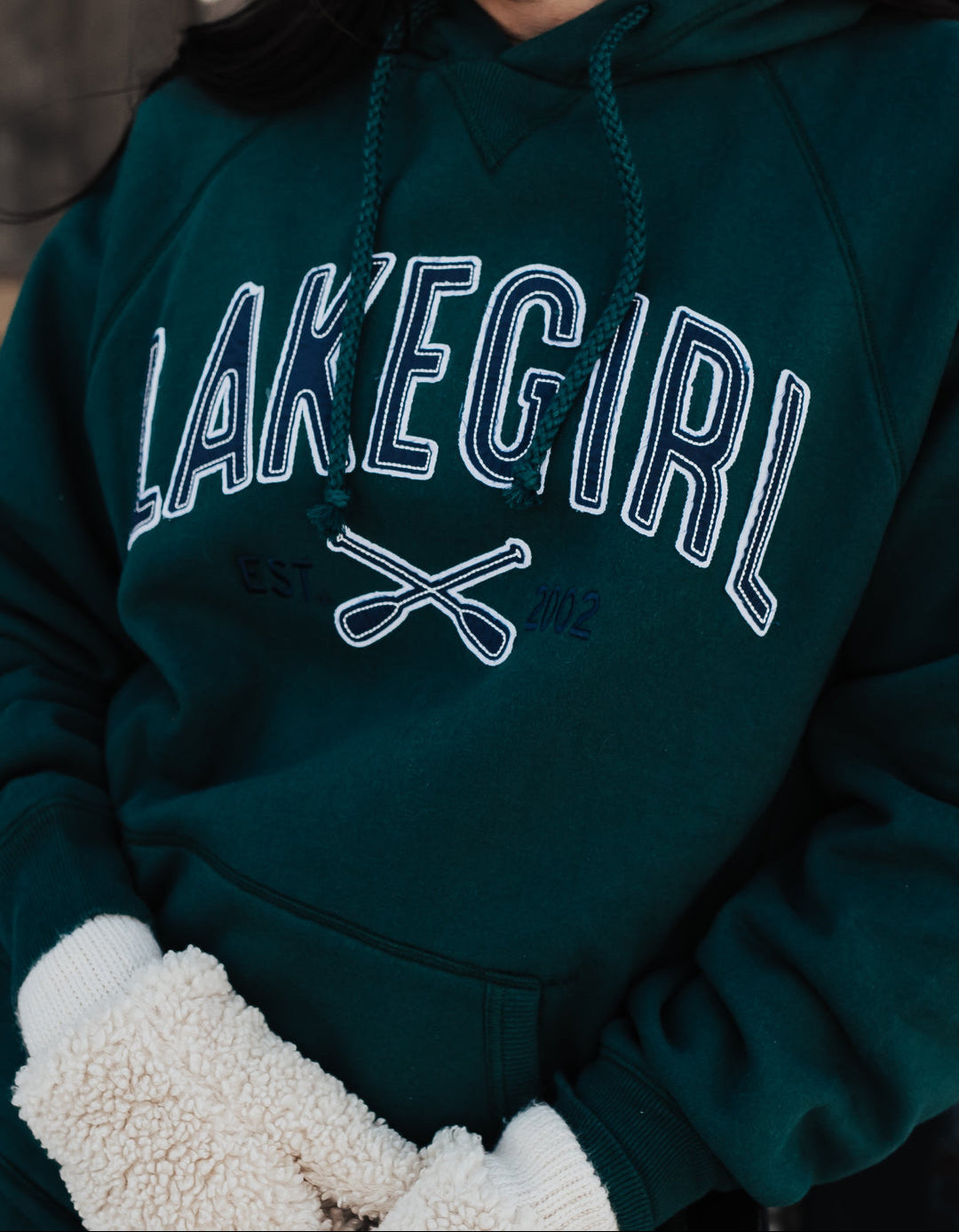 Lakegirl Heritage Hoodie – Forest Green