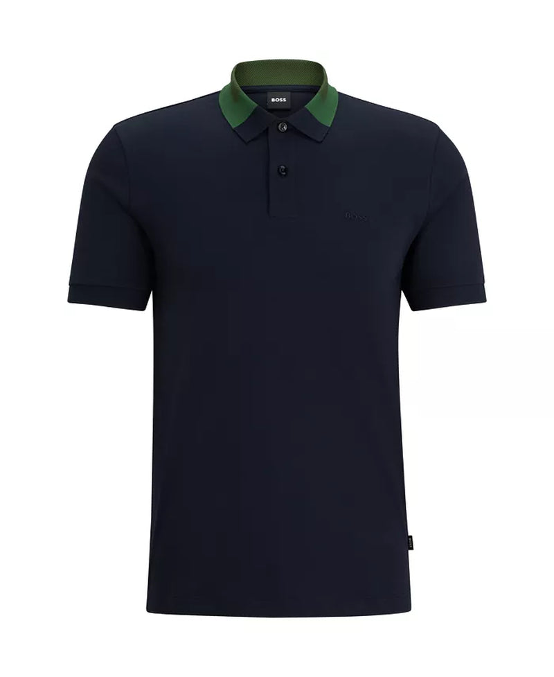 Men'S Color-Blocked Collar Slim-Fit Polo Shirt