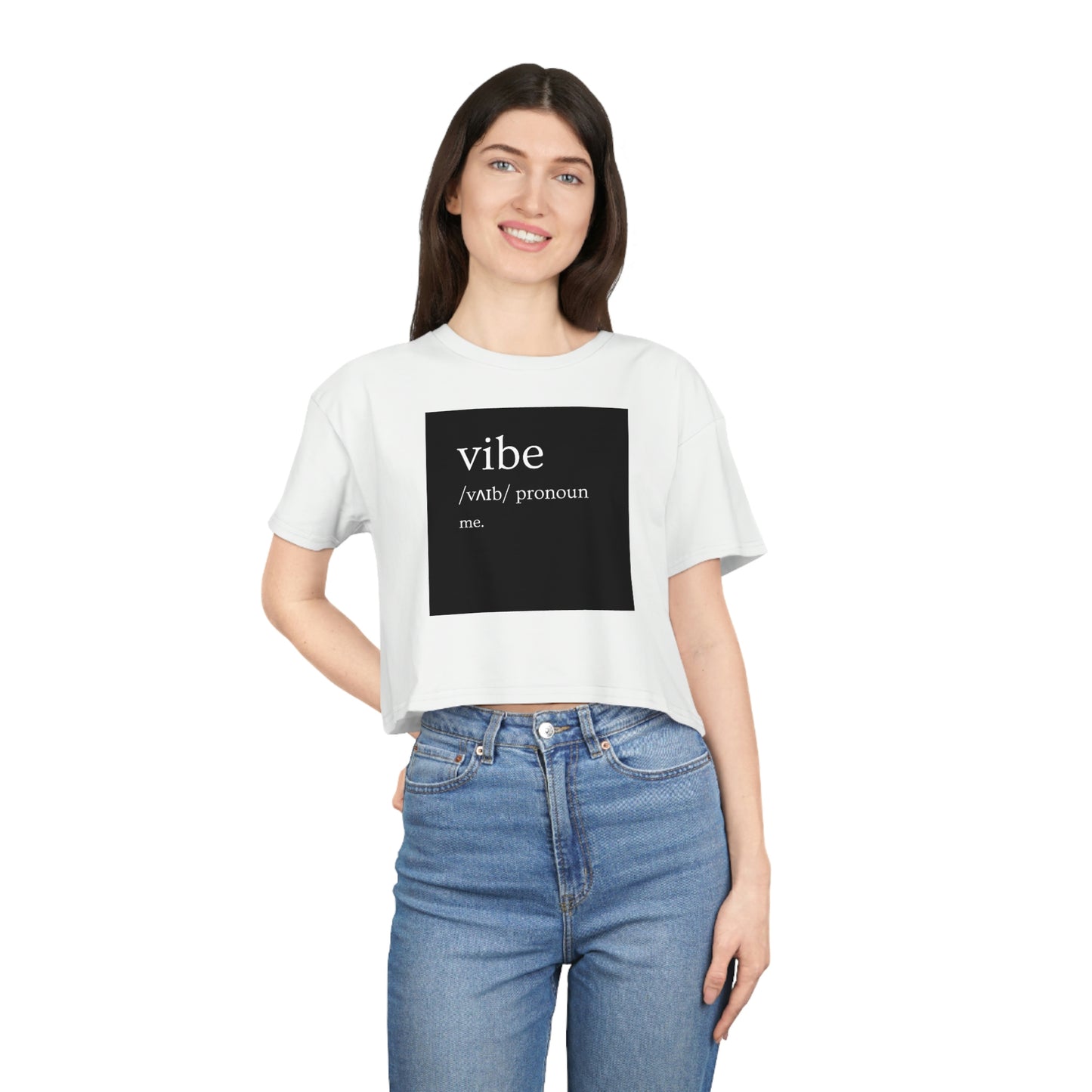 Vibe- Women's Crop Tee